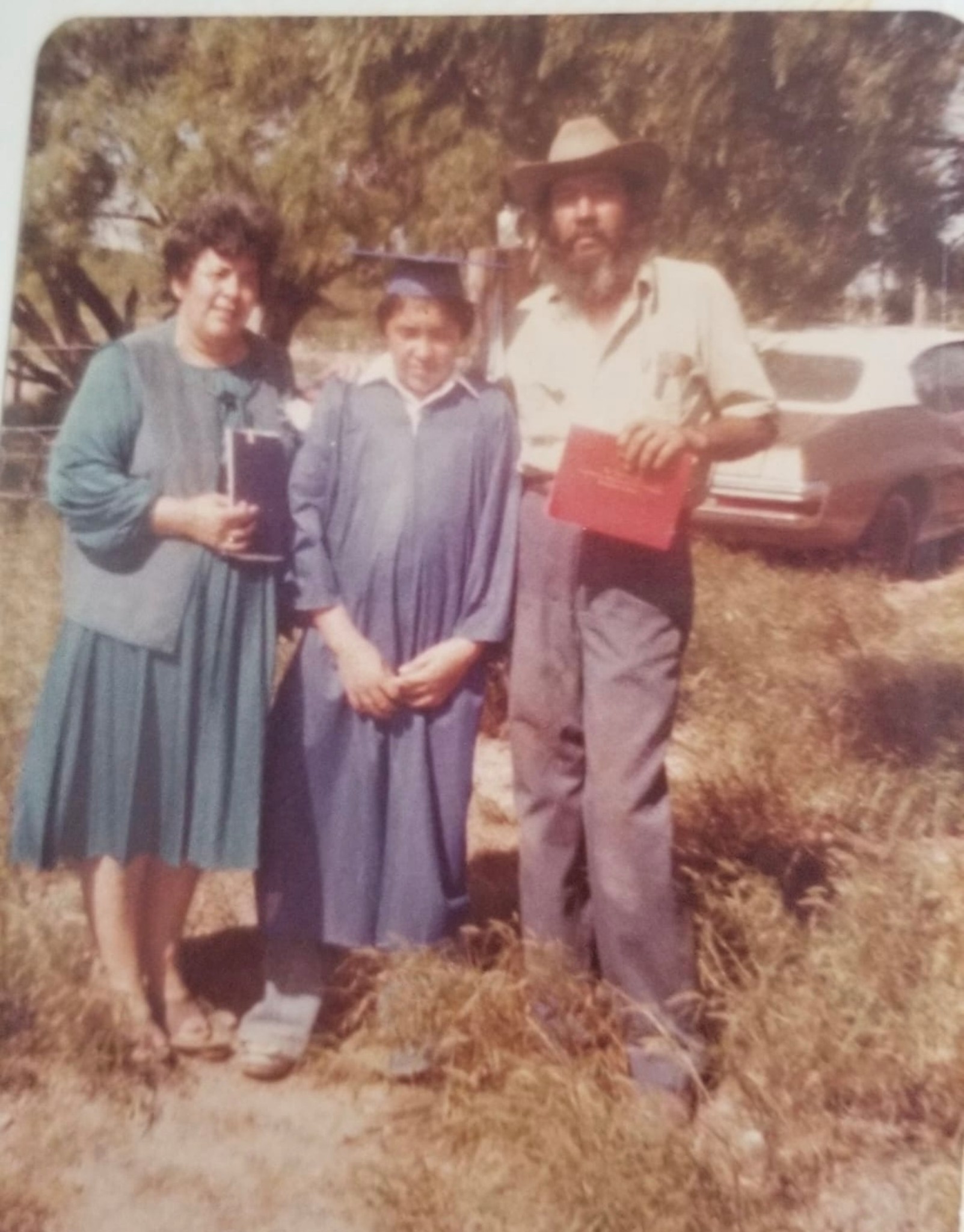 A group of people standing outside