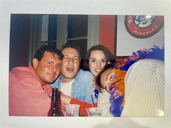 A group of people posing for a picture