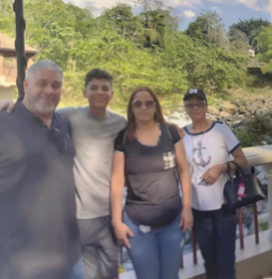 A group of people standing together