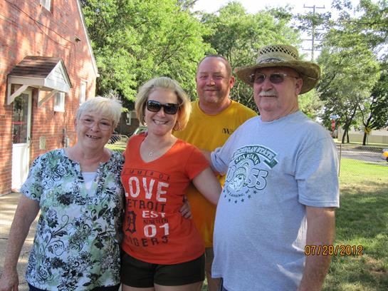 A group of people posing for a photo