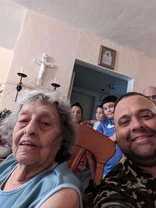 A group of people sitting in a room