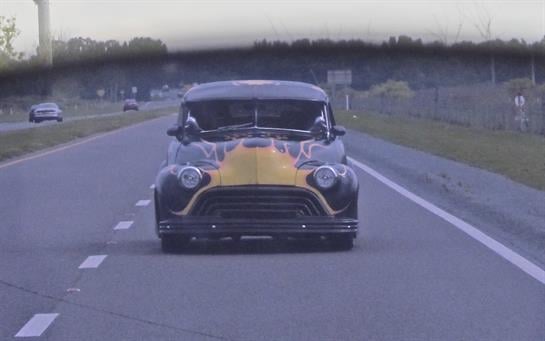 A car on the road