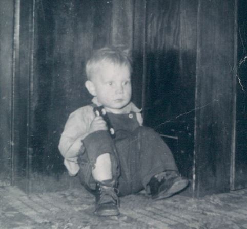A child sitting on the floor