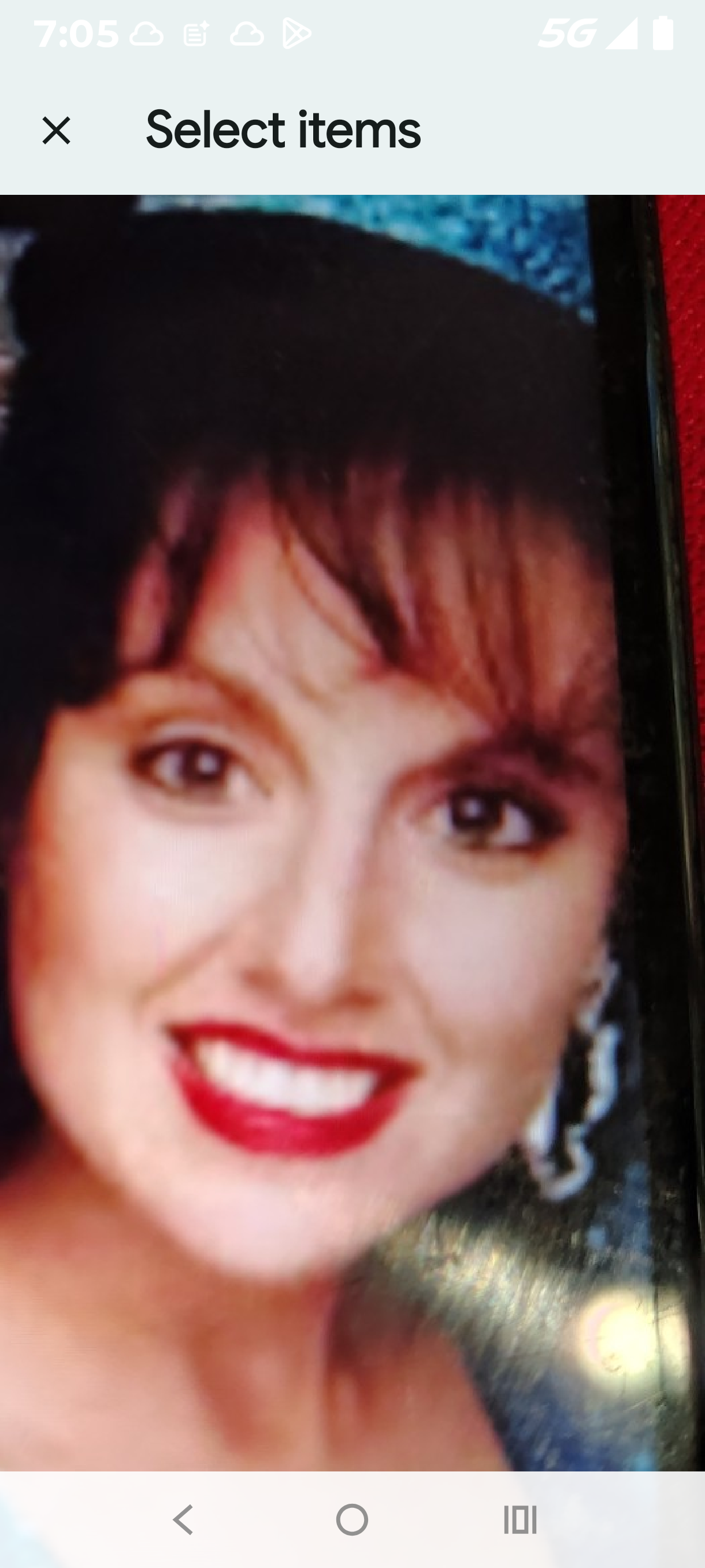 A close up of a woman's face