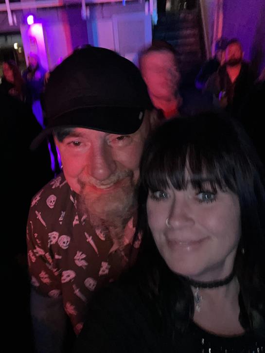 A man and woman taking a selfie