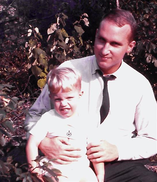 A man holding a child
