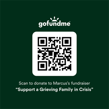 A qr code on a green background
