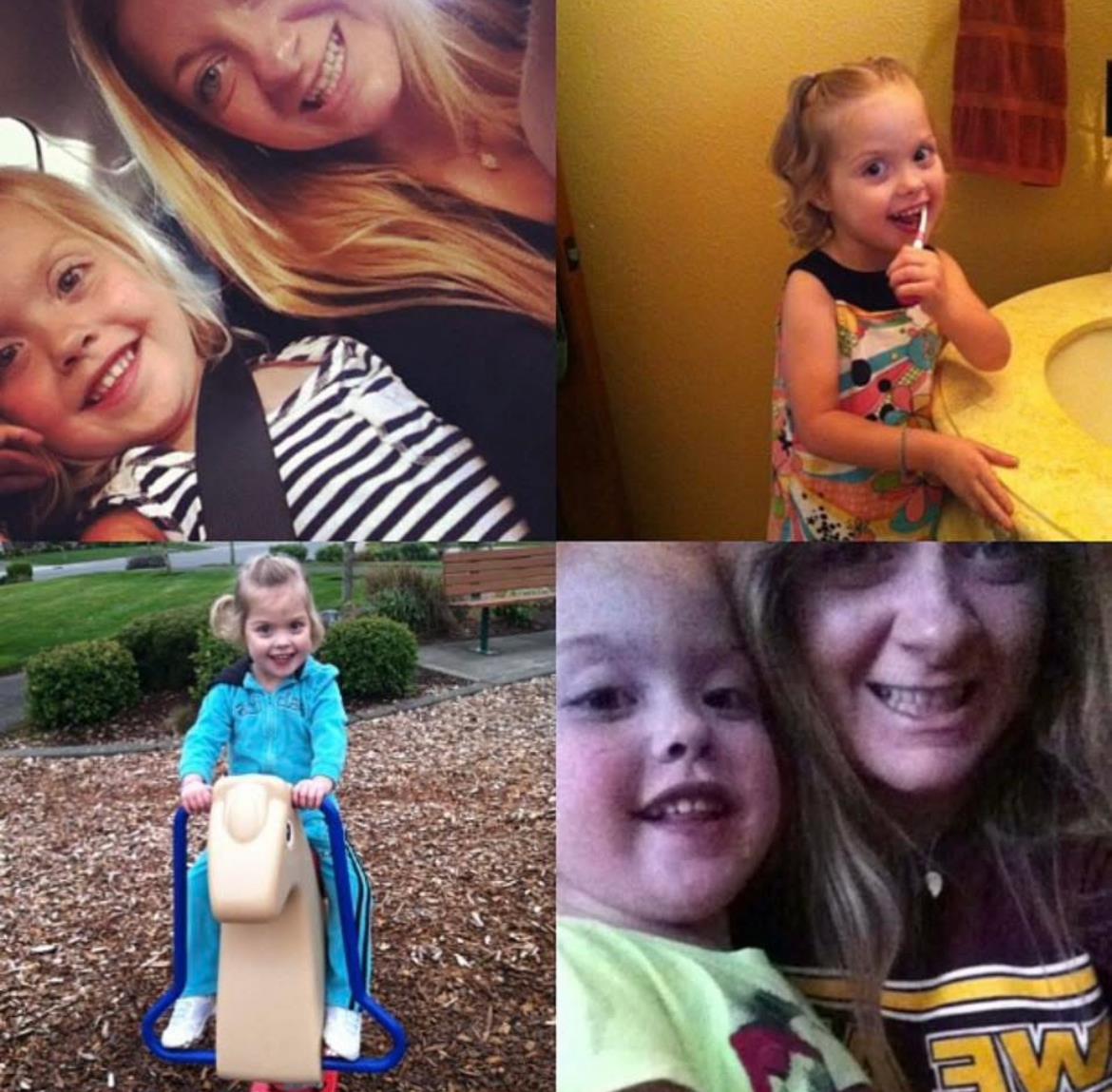 Smiling girls share laughter with their mothers during playtime, bathroom routines, and outdoor fun.