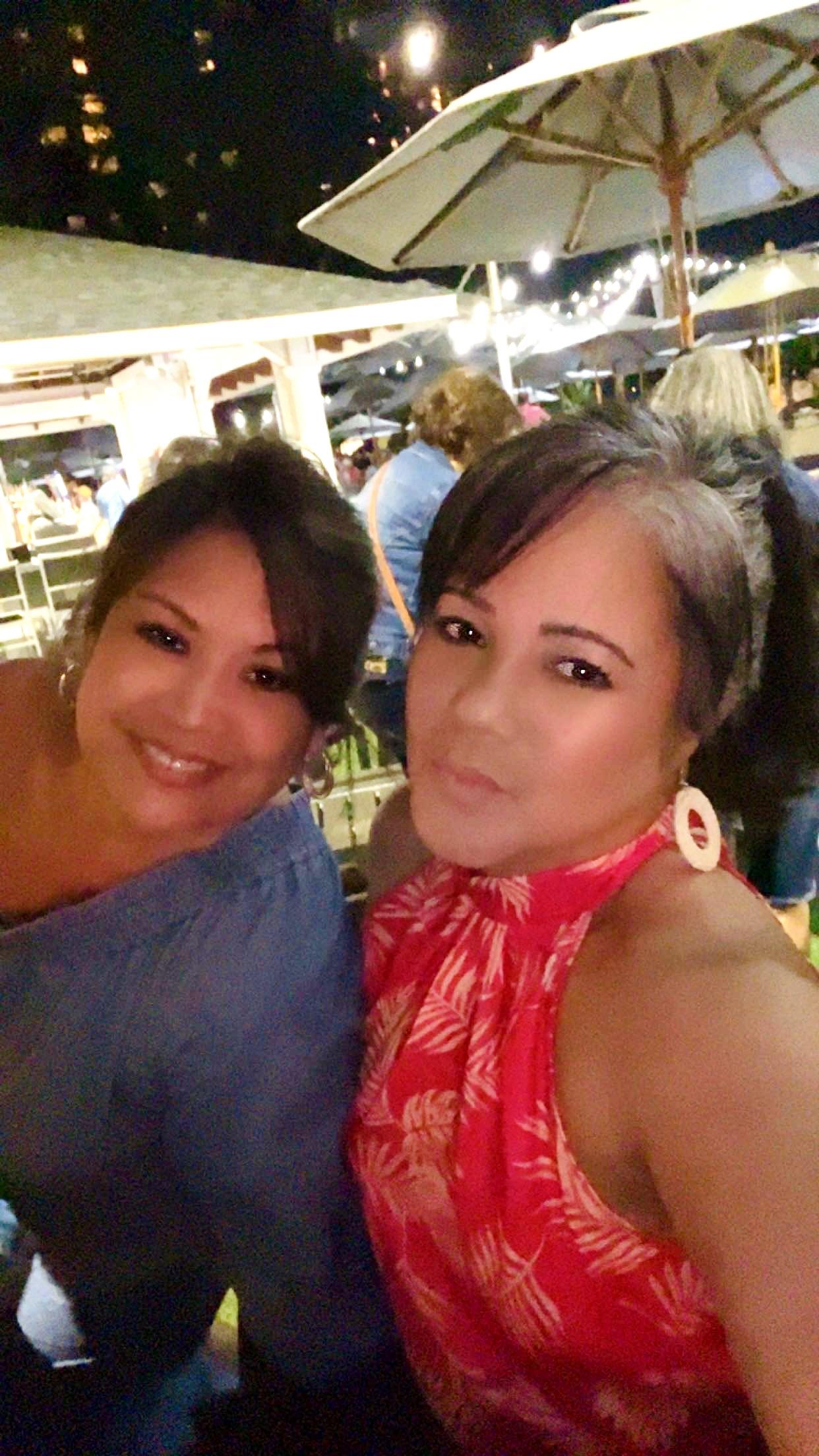 Two women taking a selfie