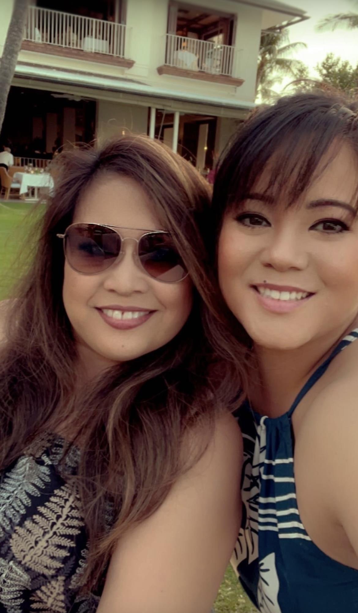 Two women taking a selfie