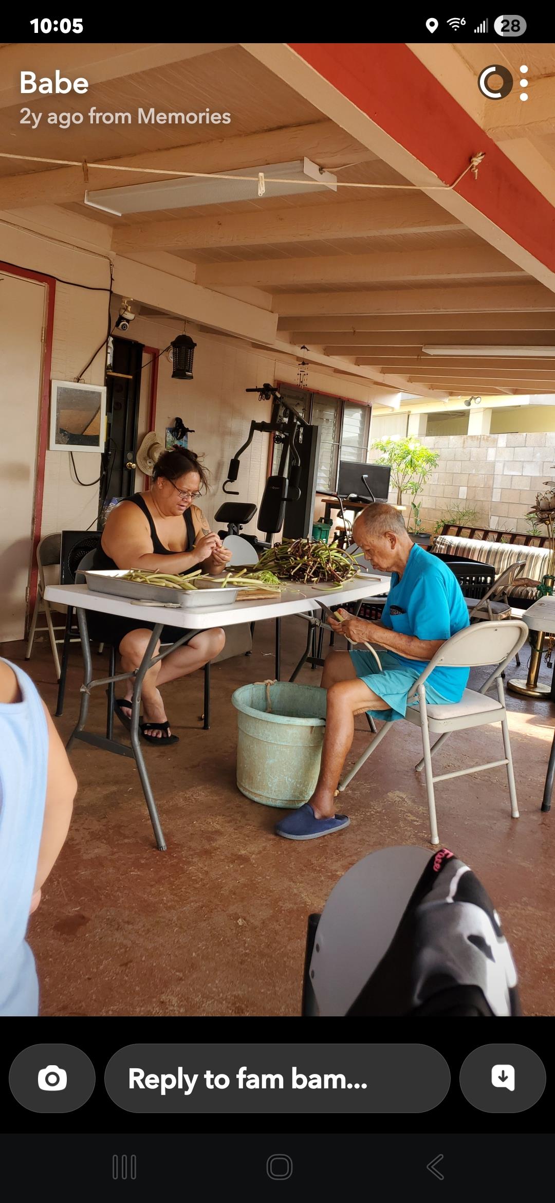A man and woman sitting at a table