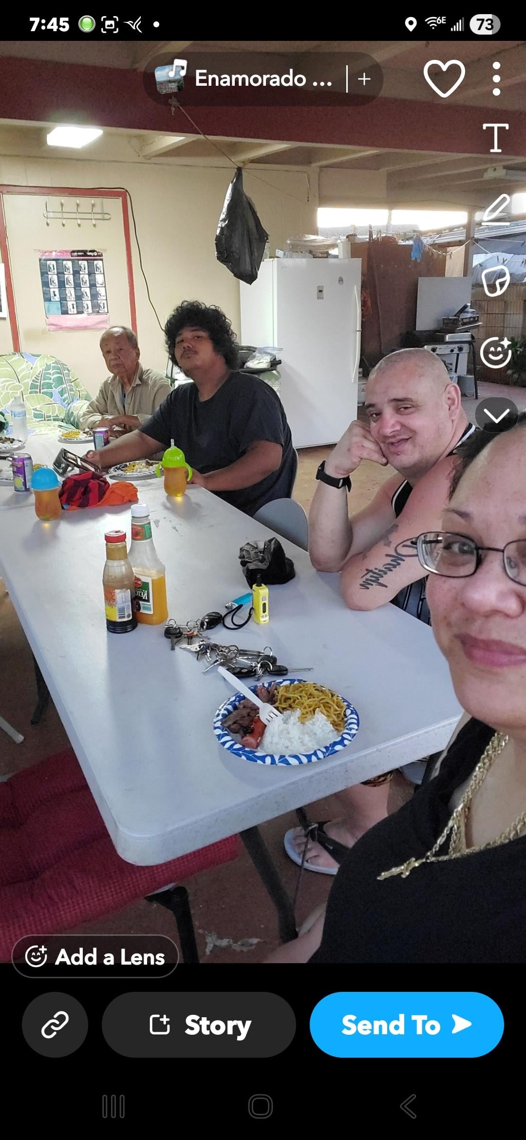 A group of people sitting at a table