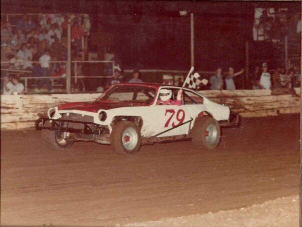 A race car on a track
