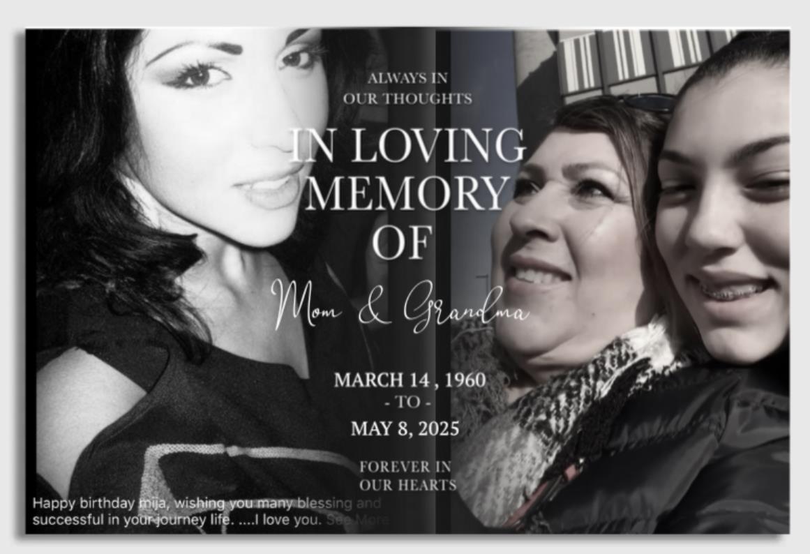 Family members honor a cherished mother and grandmother on her birthday with loving memories.