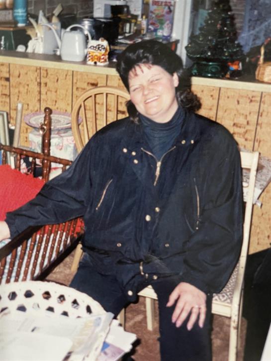 A woman sitting in a chair