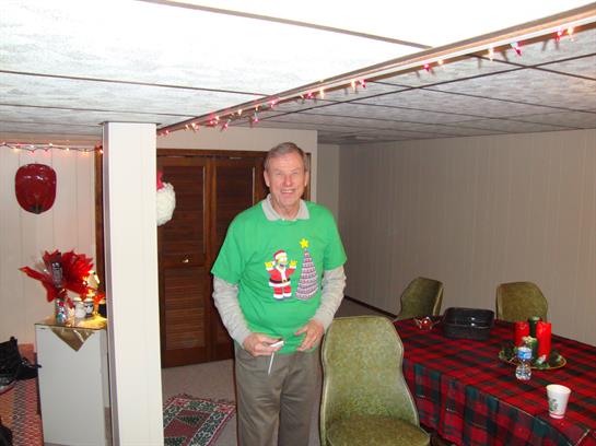 A man standing in a room