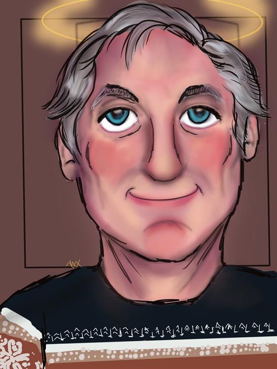 A man with blue eyes