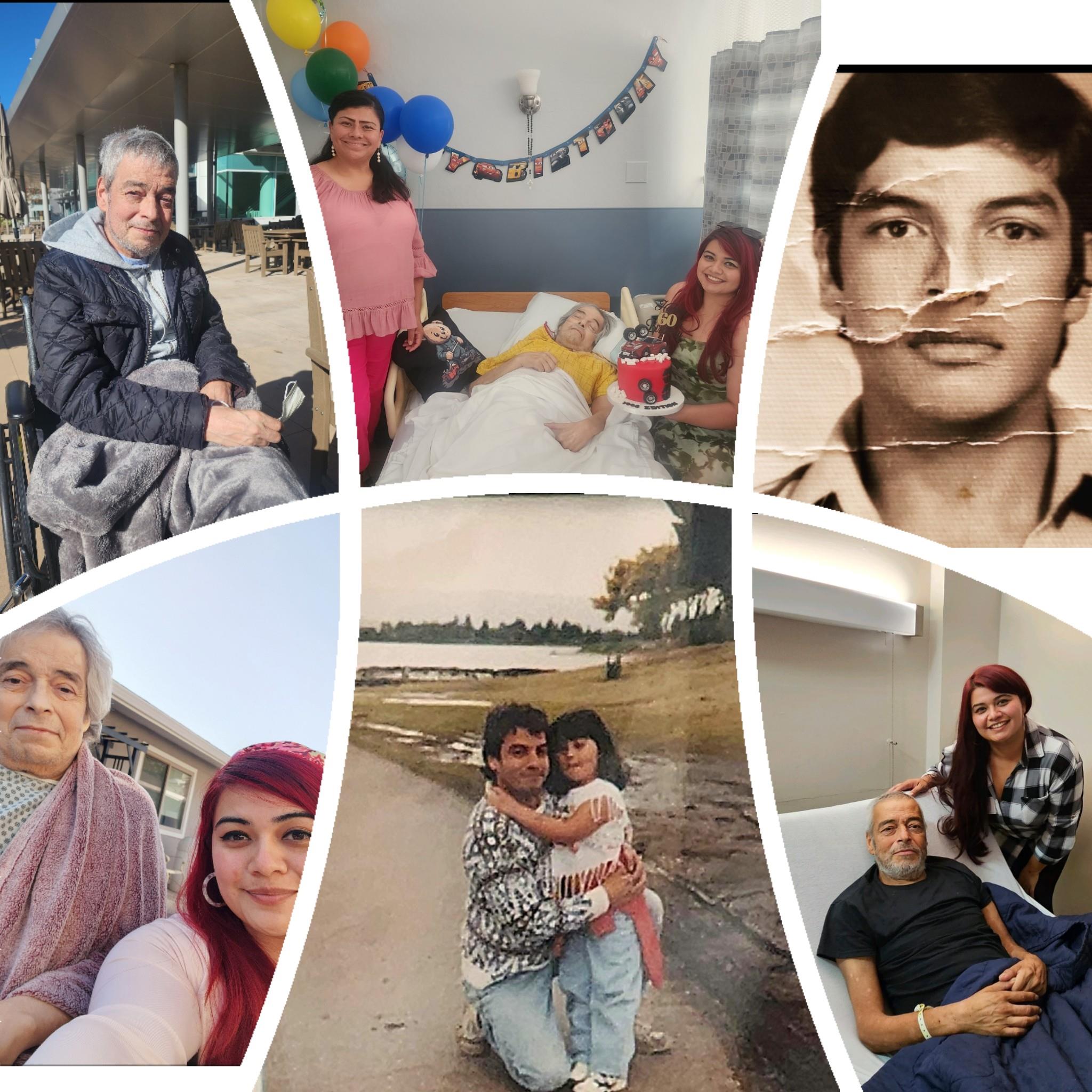 Family members share loving moments across unique settings, highlighting connection and support.