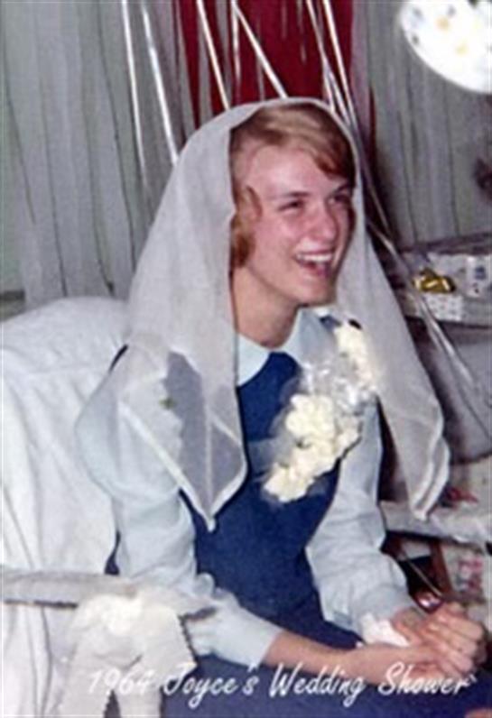 A woman wearing a white veil