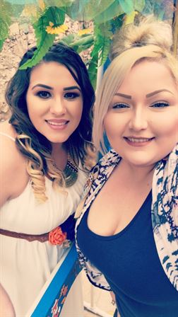 Two women taking a selfie