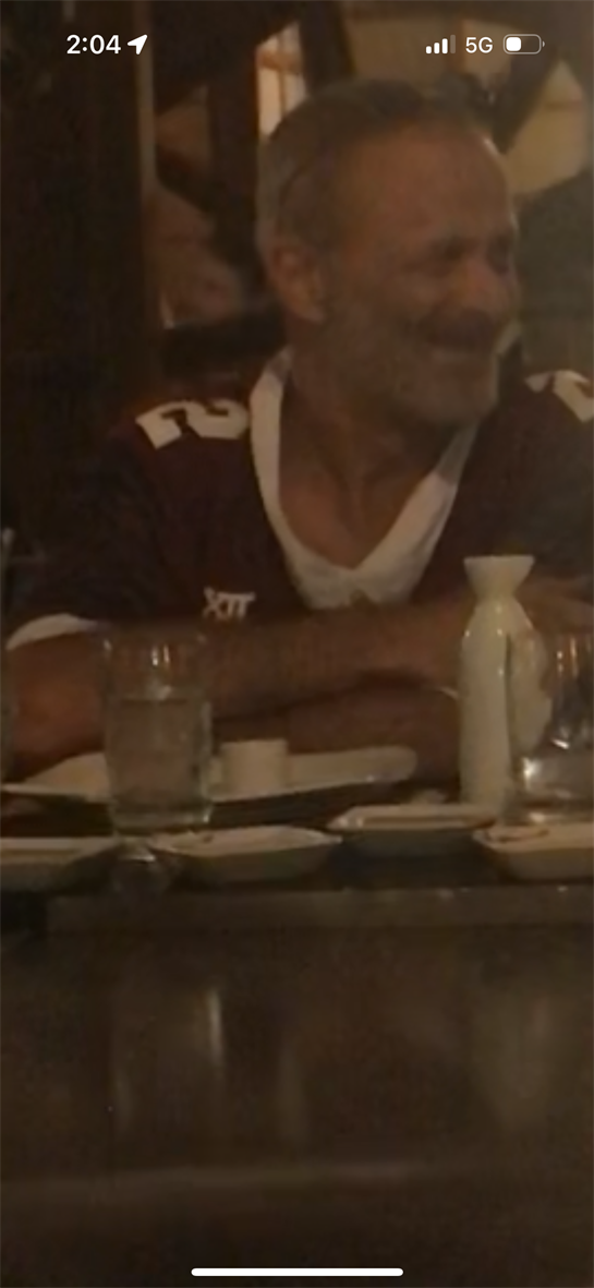 A man sitting at a table