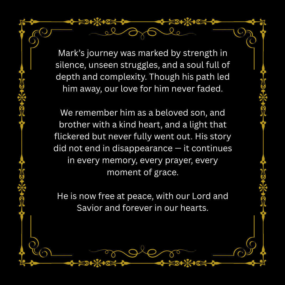 Tribute to Mark showcasing the strength and love of family during difficult times and memories.