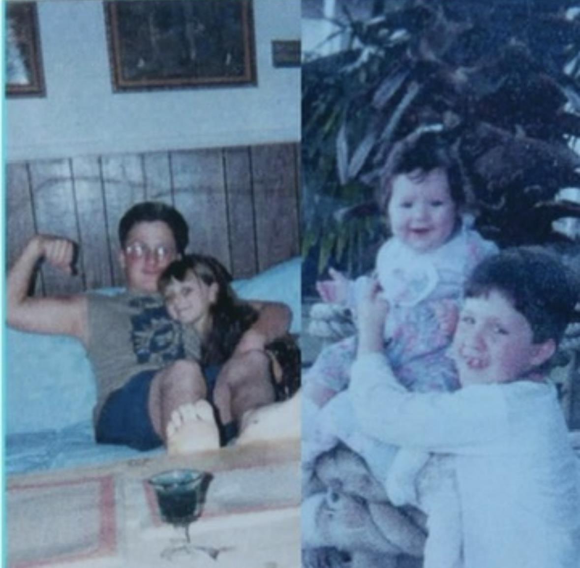 Two children enjoy playful moments at home, showcasing their close bond and joyful smiles.