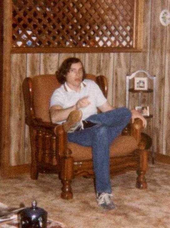 A man sitting in a chair