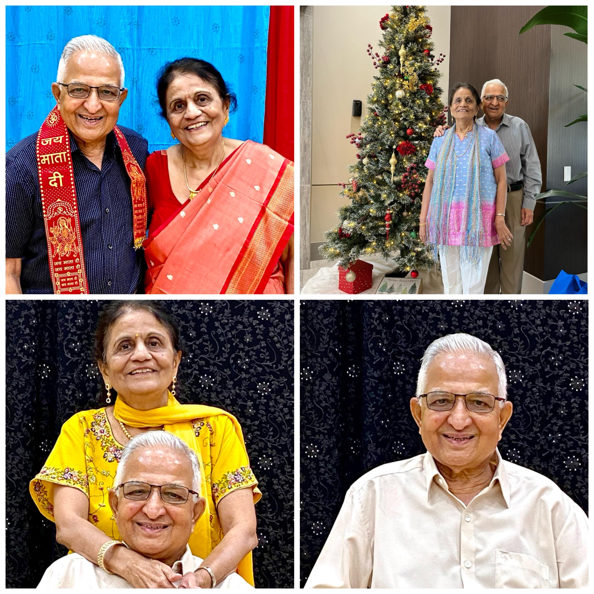 Family members celebrate together, showcasing joy, love, and festive spirit around a decorated tree.