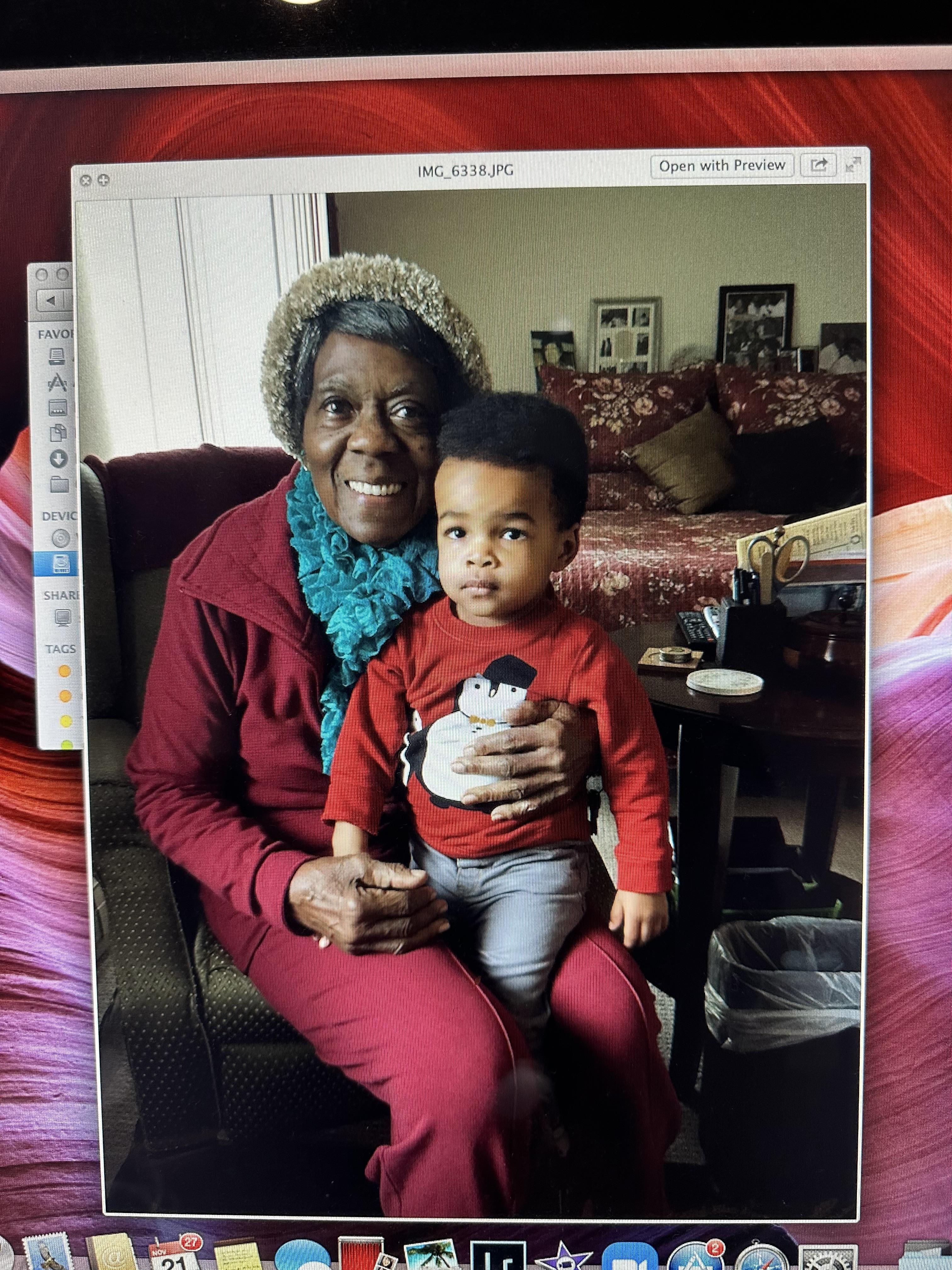 A woman holding a child