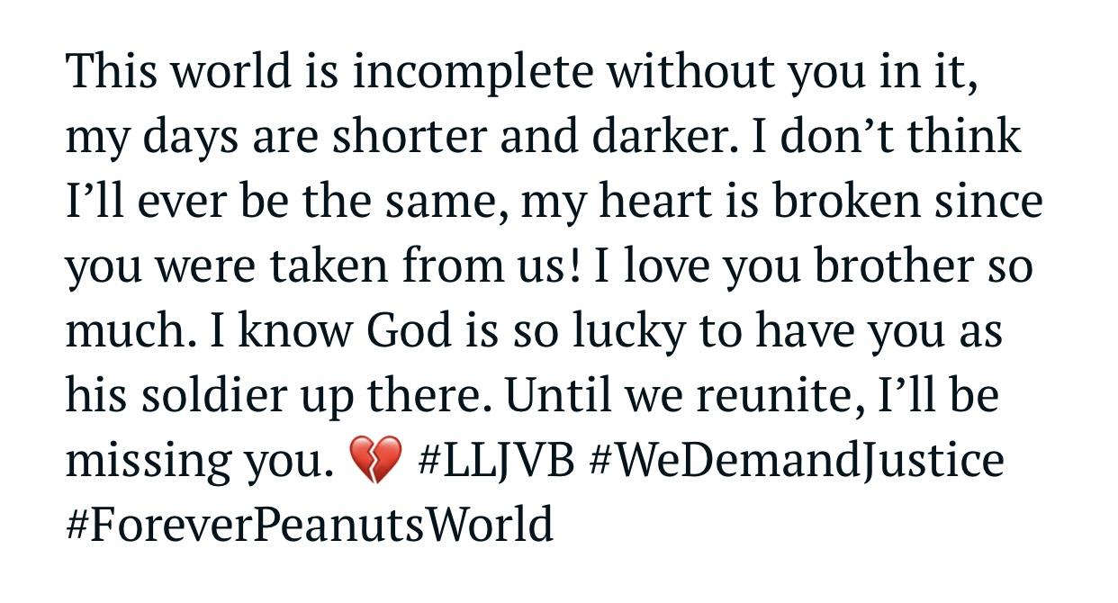 An emotional message shares love and longing for a loved one, highlighting grief and hope.