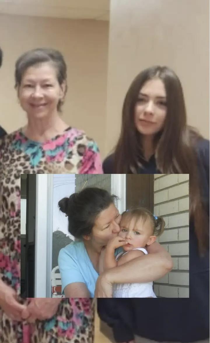 A collage of women and a baby