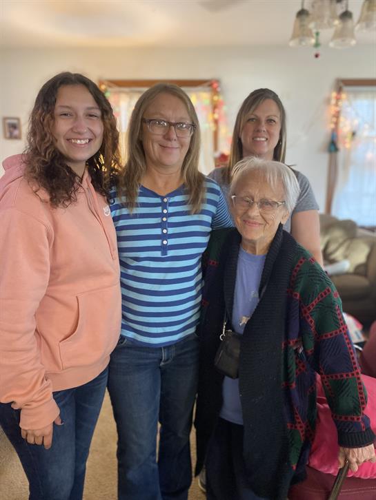 A group of women posing for a picture
