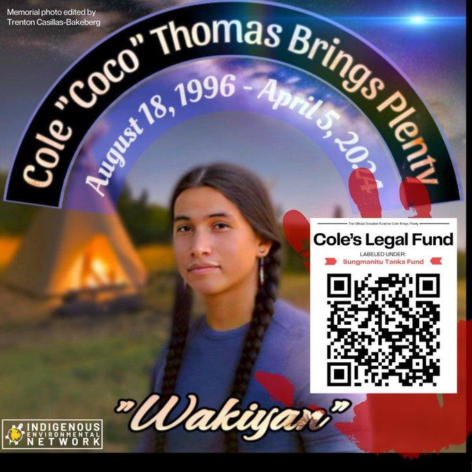 Community honors Cole Coco Thomas Brings Plenty with heartfelt tributes and connections.