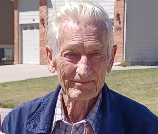 An old man with white hair