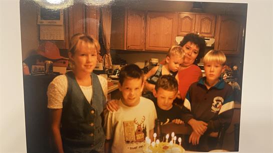 A group of people posing for a photo