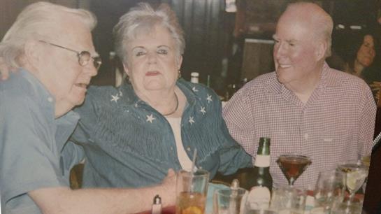A group of people sitting at a table