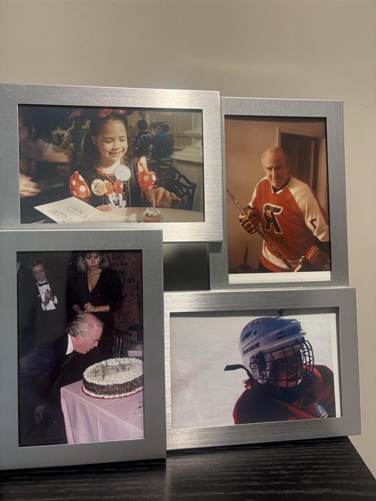 A group of pictures in a frame