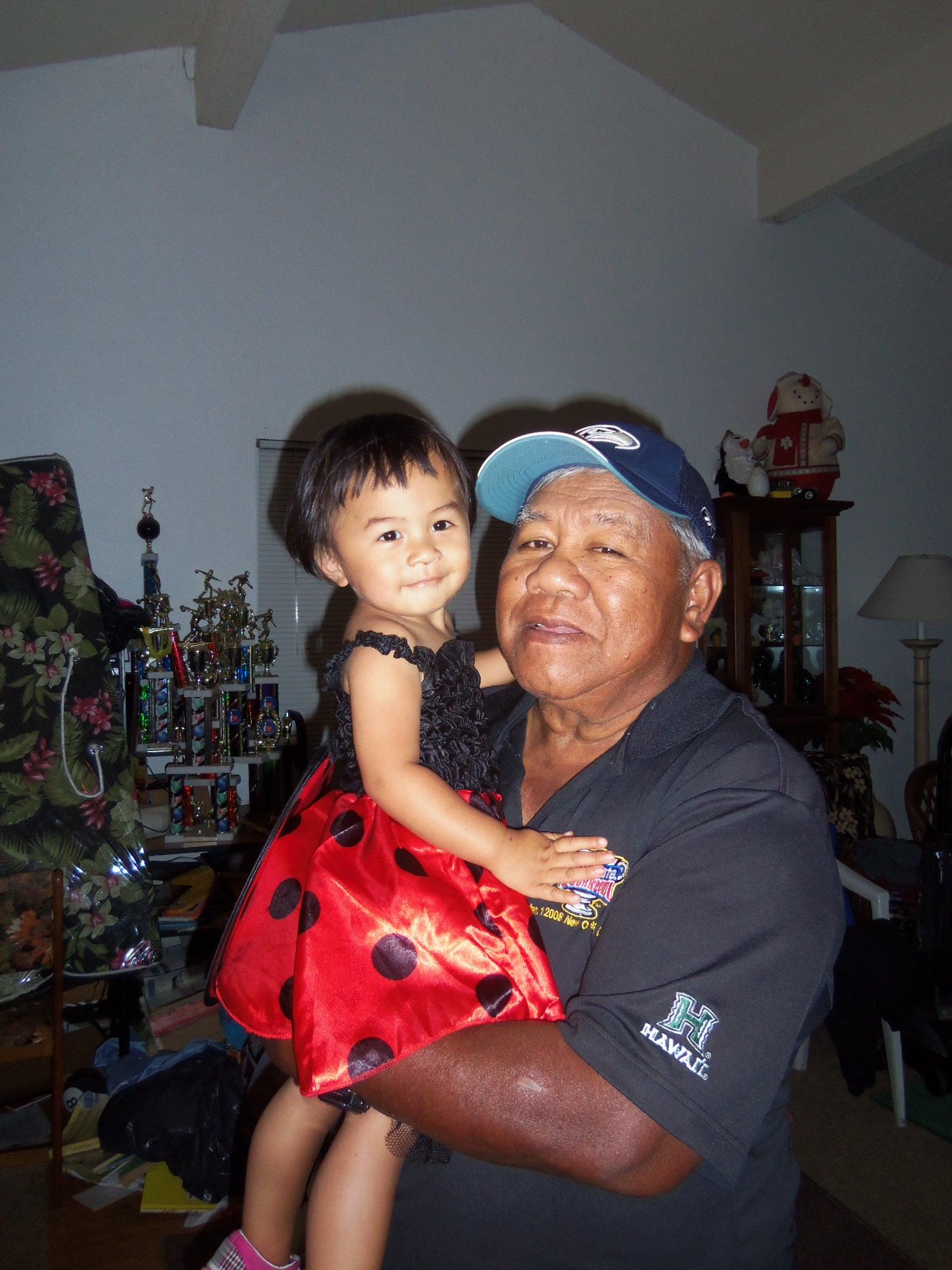 A man holding a child