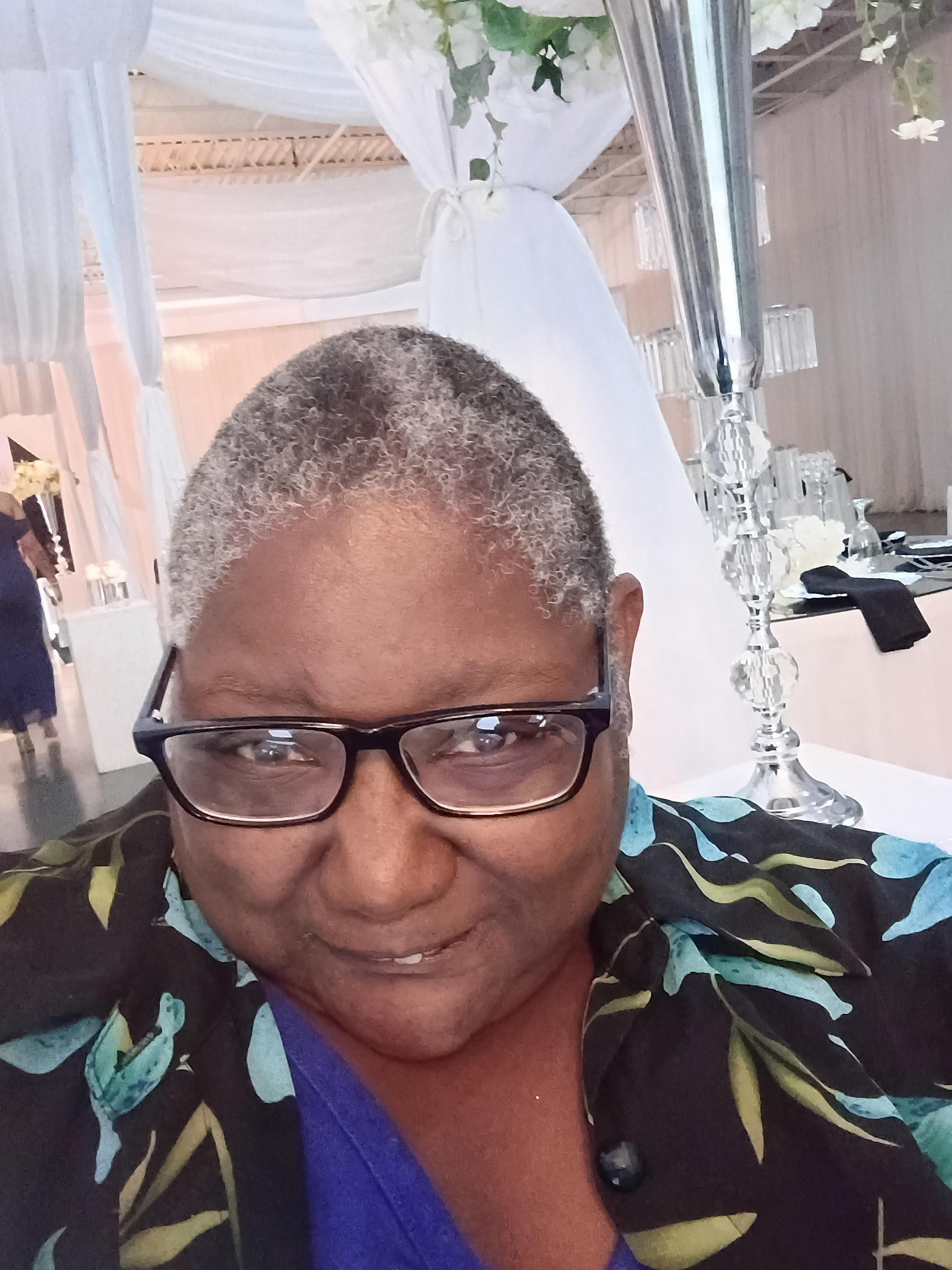 A woman taking a selfie