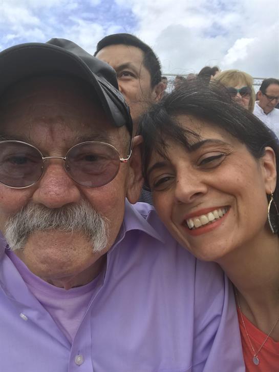 A man and woman taking a selfie