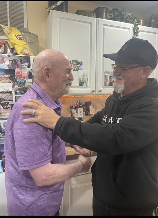 Two men in a kitchen