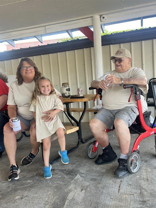 A group of people sitting in wheelchairs