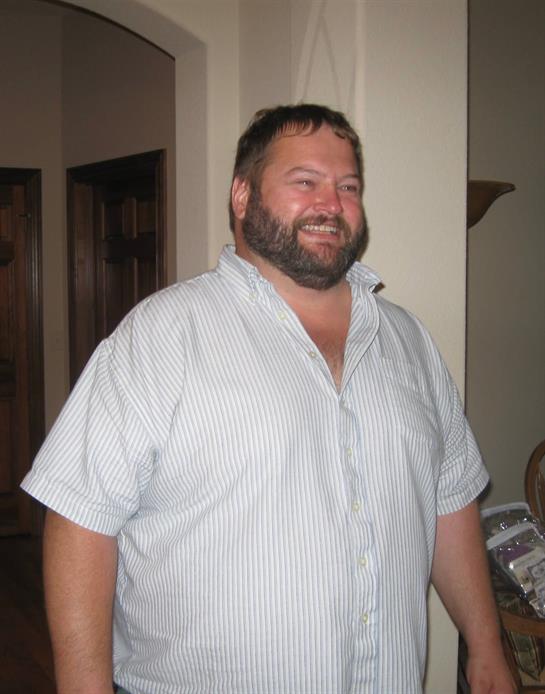 A man in a white shirt