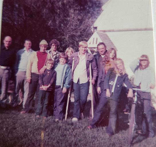 A group of people posing for a photo
