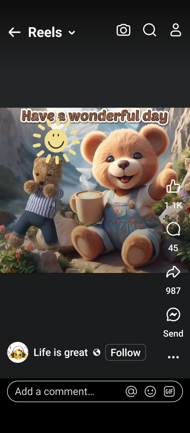 Two bears are having fun in a bright outdoor setting while holding drinks and playing.