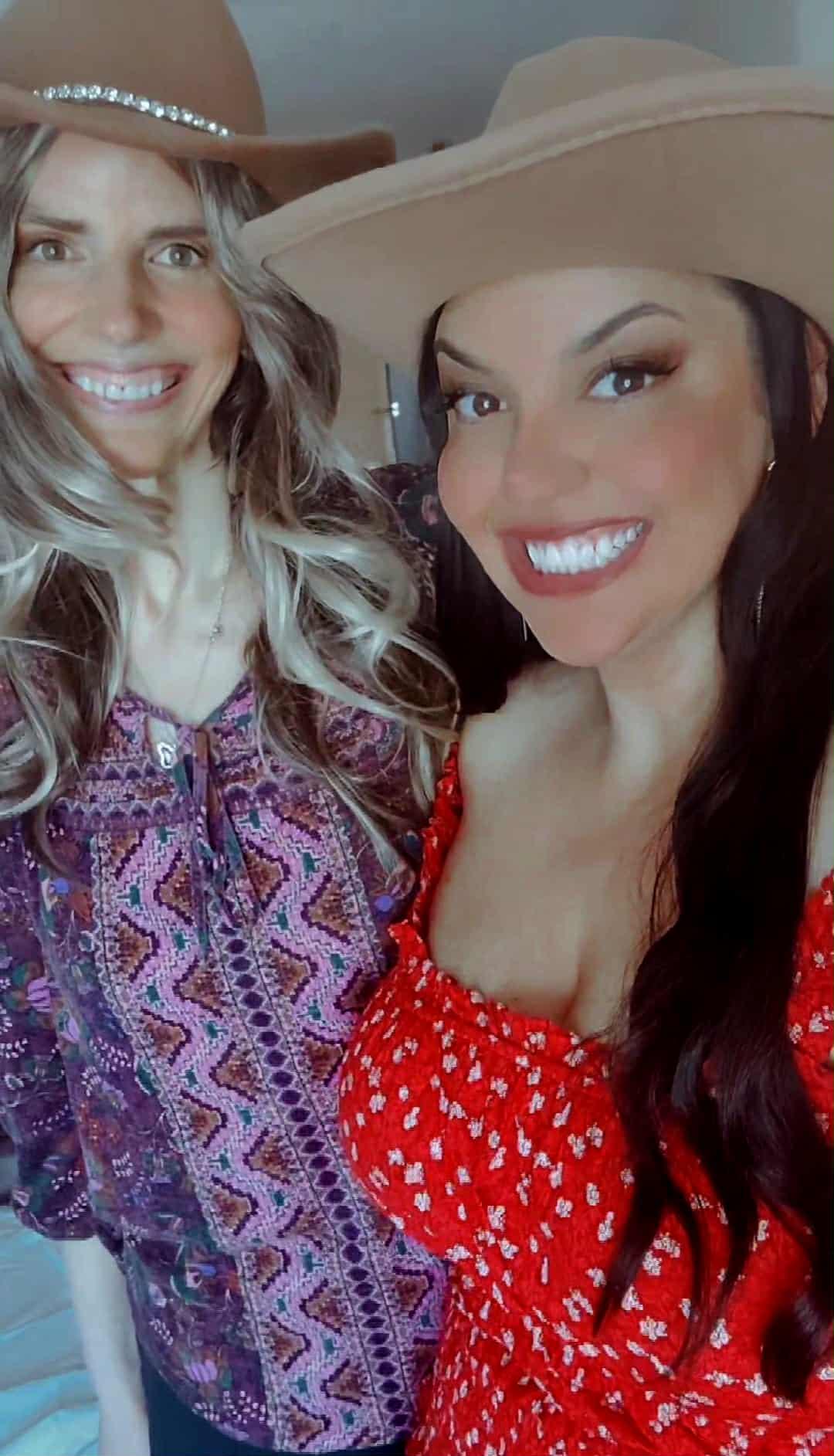Two women taking a selfie