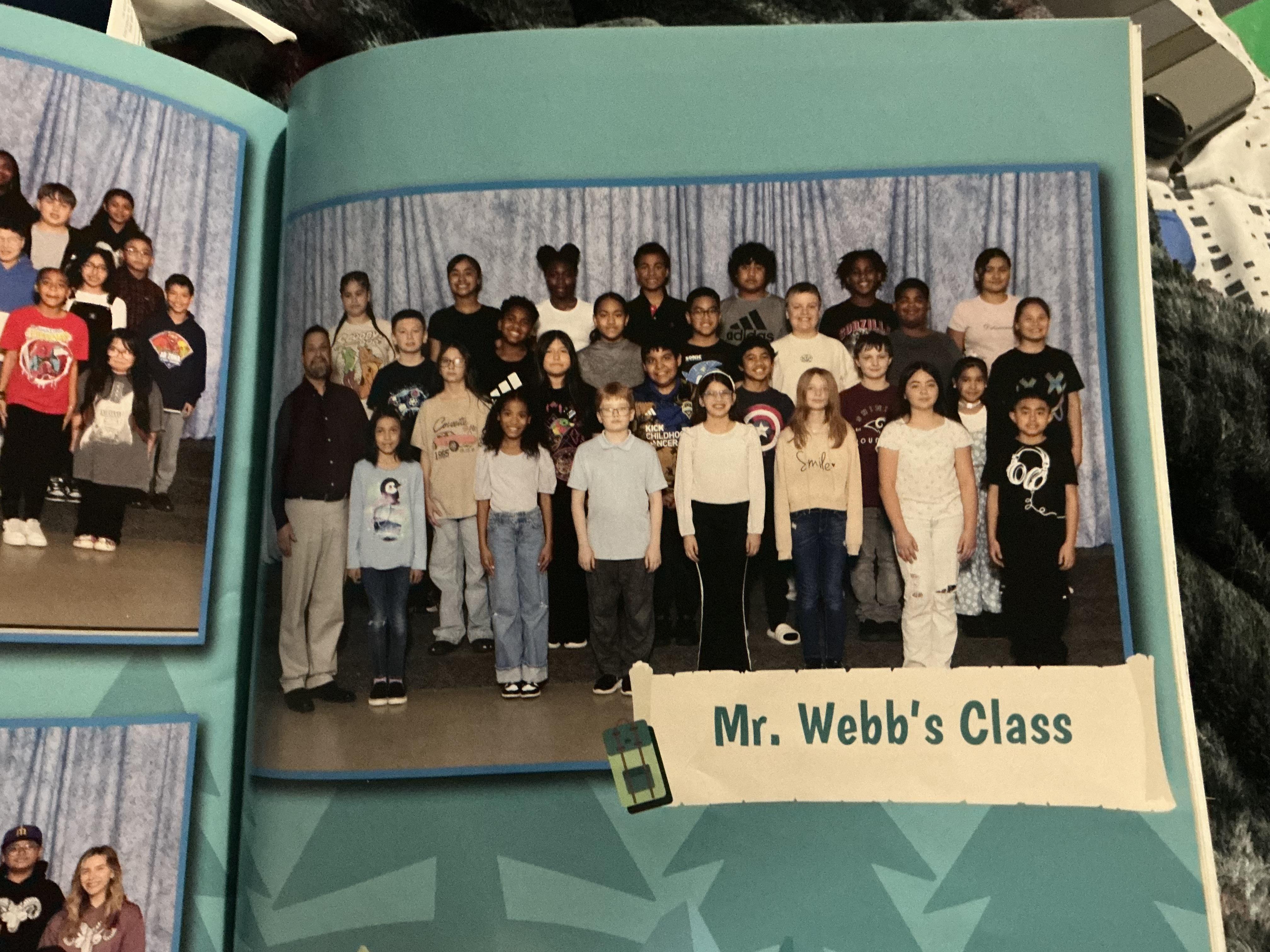 A group of children in a photo album