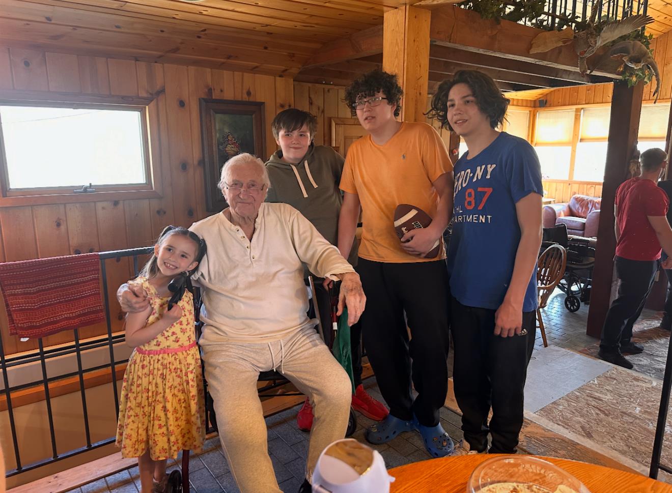 A group of people posing for a photo