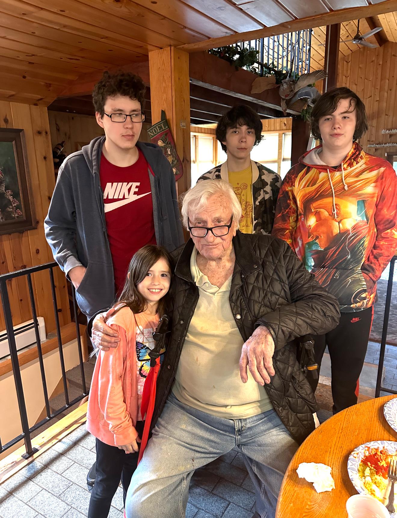 A group of people posing for a photo